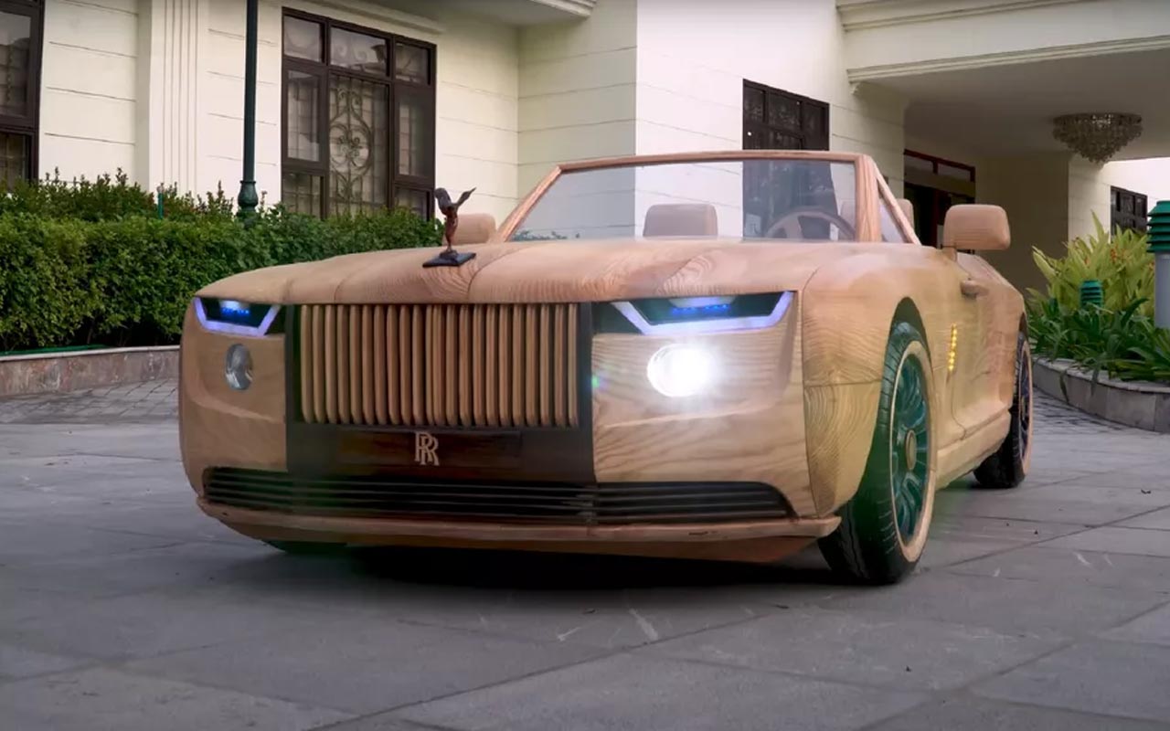 Youtuber constrói réplica de madeira do carro mais caro do mundo